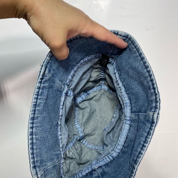 5 for $25🔥Vintage Denim Ruched Bucket Hat One Size - Picture 3 of 5